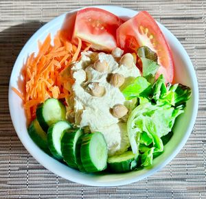 Hummus bowl at Manava in Dubai