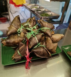 Nyonya Rice Dumplings  ~ 13/3/22 at Fu Kang 富康素食轩 - Pasir Ris in East Singapore