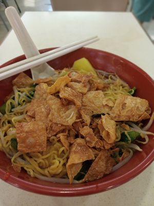 干捞面$3.80 at Fu Kang 富康素食轩 - Pasir Ris in East Singapore