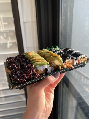 Buddha, Gypsy and Gandhi rolls  at Tsunami Sushi in Sarasota