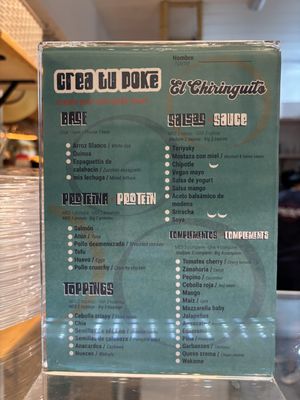 Create your own bowl  at El Chiringuito Poke_Cocktail_Bar in Canarias