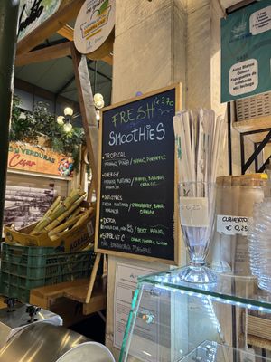 Smoothie menu  at El Chiringuito Poke_Cocktail_Bar in Canarias