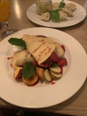 pancakes  at Zielony Talerzyk in Lublin