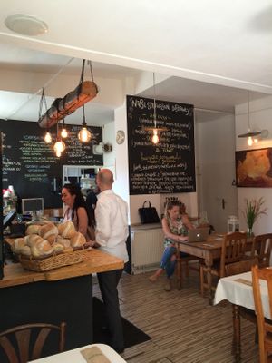 Really cosy cute inside at Zielony Talerzyk in Lublin