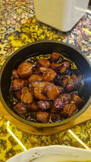 Amazing aubergine at Pusu Teahouse - 普素茶房 in Xian