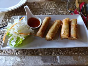 Spring rolls at Si Siam in Guadiaro