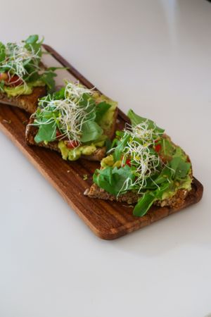 Smashed avocado at Plant Shack in Javea