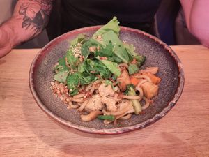 Udon noodles at Mia Restaurant in Virginia