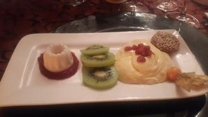 Dessert variation at Vegelangelo in Munich
