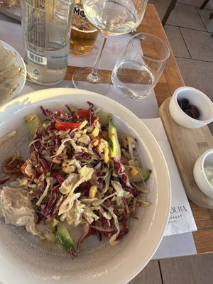 Salad  at Koultoura Restaurant in Thira