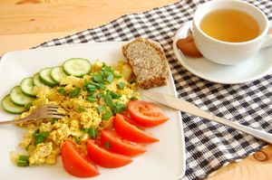 'Scrambled tofu' at Flow Food in Bialystok