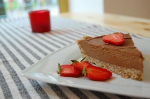 Chocolate 'cheesecake' at Flow Food in Bialystok