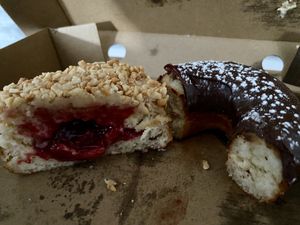 Peanut butter jam, and hazelnut   at Grumpys in Christchurch