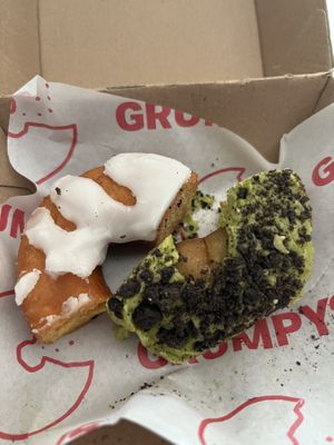 Pumpkin spice and matcha   at Grumpys in Christchurch