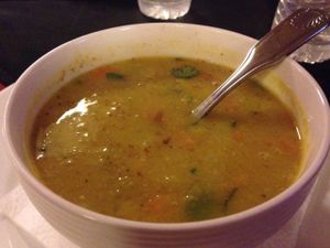 Mulligatawny soup at Purnima Bangladeshi Cuisine in Chamblee