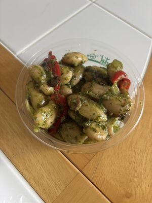 marinated gigante beans  at Tall Trees Cafe in Ferndale