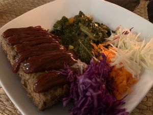 Jerk tofu #Veganuary at Fi Real in Bristol