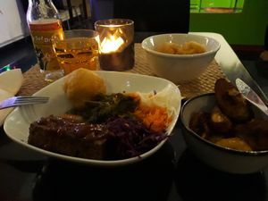 Jerk tofu at Fi Real in Bristol