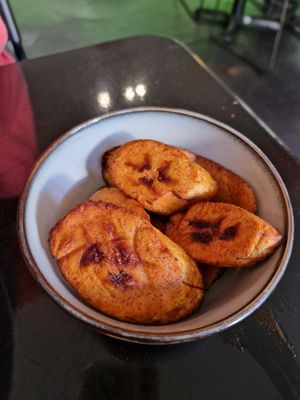Fried plantain  at Fi Real in Bristol