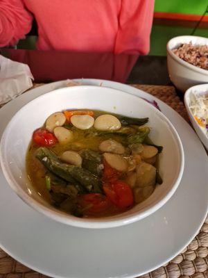 Butter beans and okra at Fi Real in Bristol