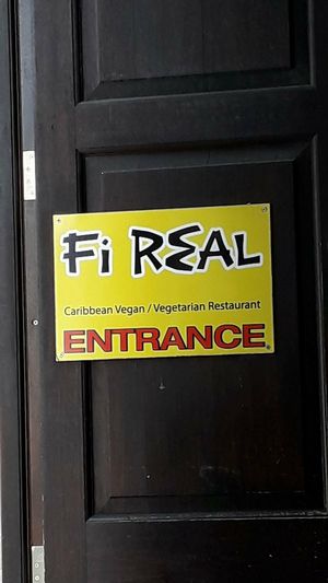 Welcome sign at Fi Real in Bristol