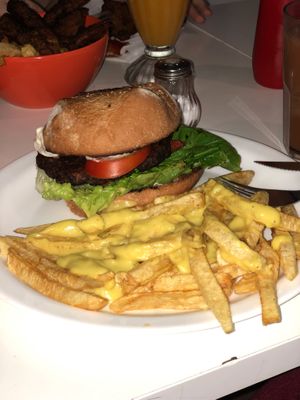 Vegan burger at Konu Bar in Buenos Aires