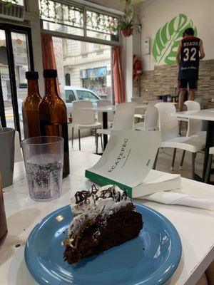 The dulce de leche chocolate cake   at Konu Bar in Buenos Aires