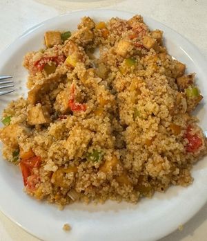 Quinoa and Tofu main at Konu Bar in Buenos Aires