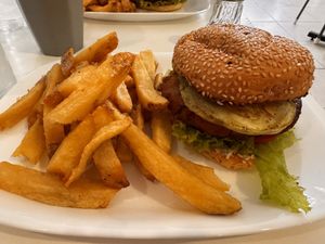 Falafel Burger  at Konu Bar in Buenos Aires