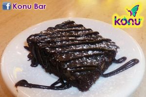 Brownie vegano at Konu Bar in Buenos Aires