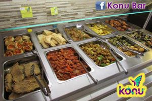 Hot plates at Konu Bar in Buenos Aires