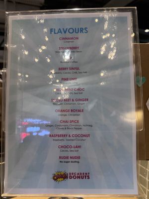 The flavours to choose from   at OMG! Decadent Donuts Singapore – Margaret Market in Singapore