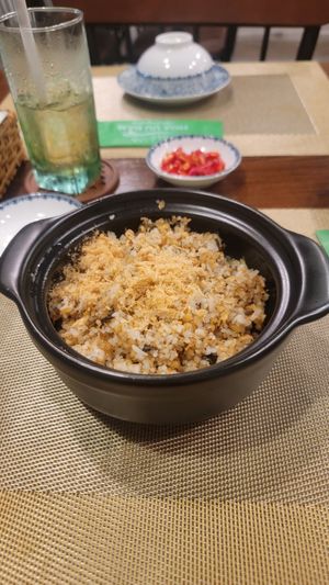 Fermented fish rice/ vegan of course at Hoa Ưu Đàm in Ho Chi Minh City