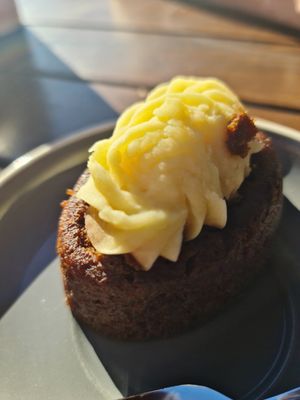 Ginger and molasses cake at Dad and Dave's Cafe in Yarraville