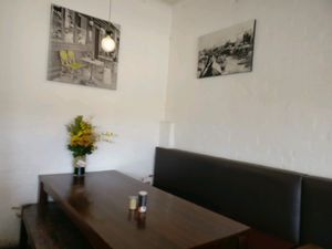 comfortable seating, sometimes see people working from here at Dad and Dave's Cafe in Yarraville