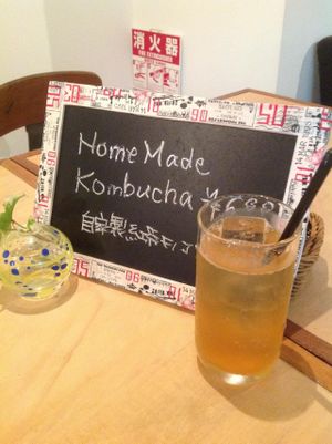 House made Kombucha!  at Rejuve in Tokyo