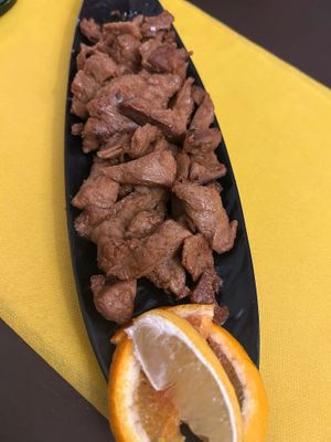 Straccetti agli agrumi at La Fraschetta Verde in Viterbo