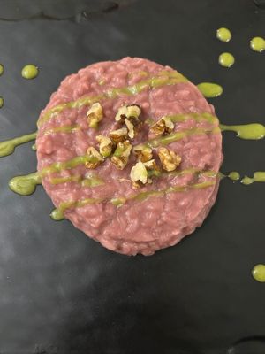Risotto radicchio e noci at La Fraschetta Verde in Viterbo