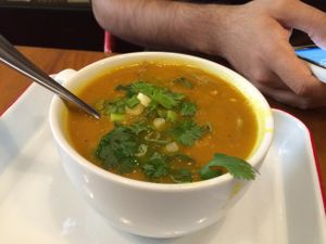 mohinga soup at P.S. and Co. in Philadelphia