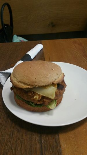 burger at P.S. and Co. in Philadelphia