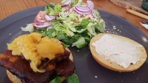 Bikini tempeh burger at P.S. and Co. in Philadelphia