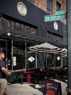 Lots of outside seating in nice weather only    at The Daily Feast PDX  in Portland