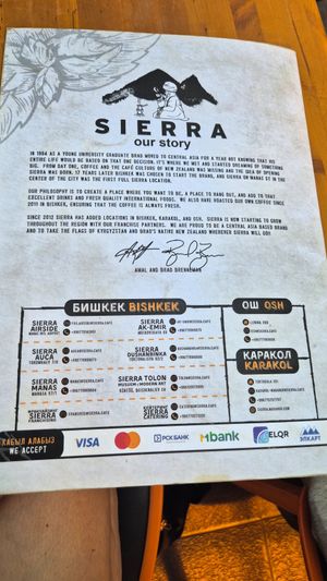  at SIERRA Coffee, Osh in Osh City