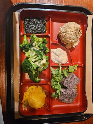 Black bean bento box at Teaism  - Penn Quarter in Washington