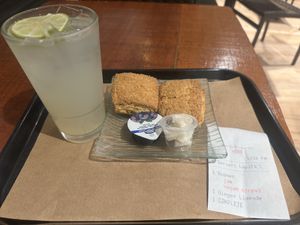 Ginger scones with ginger limeade  at Teaism  - Penn Quarter in Washington