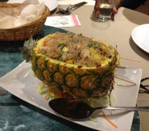 Pineapple rice  at Lotus Plant Based Kitchen in Manchester