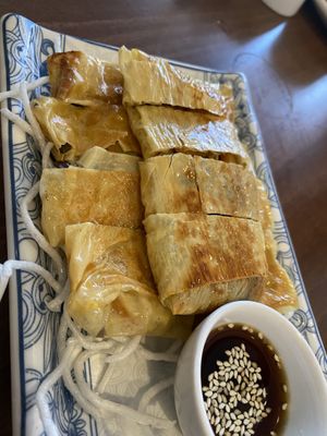 Tofu skin   at Lotus Plant Based Kitchen in Manchester