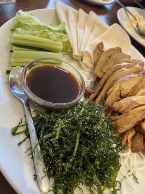 Peking ‘duck'  at Lotus Plant Based Kitchen in Manchester