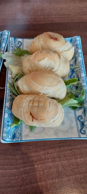 Radish puff at Lotus Plant Based Kitchen in Manchester