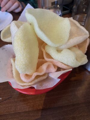 Prawn Crackers  at Lotus Plant Based Kitchen in Manchester